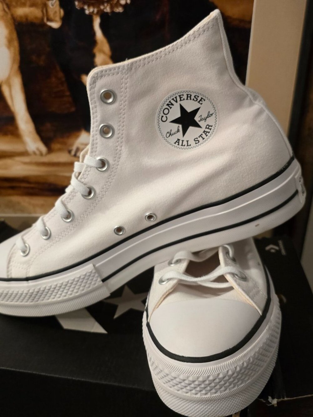 Converse Chuck Taylor All Star Platform High Top White LIFT 560846C Men's 10 US